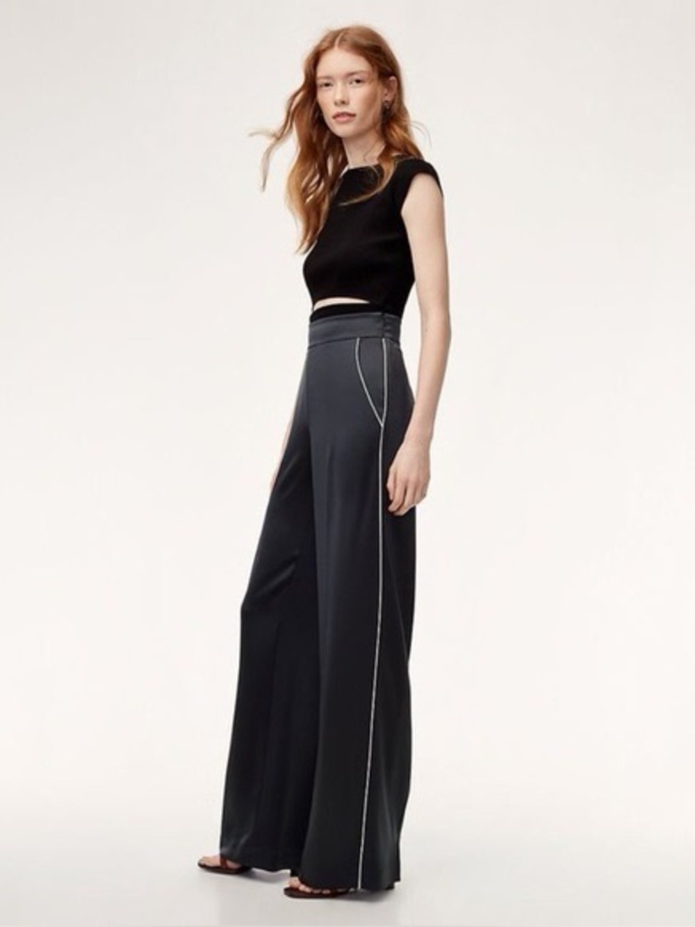 Wilfred Clarisse Black Wide Pants